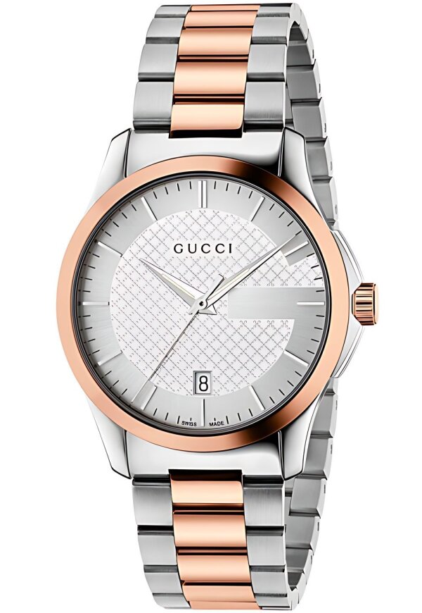 Gucci G-Timeless Herrenuhr aus Edelstahl Model YA126447