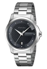 Gucci G-Timeless Herrenuhr aus Edelstahl Model YA126456