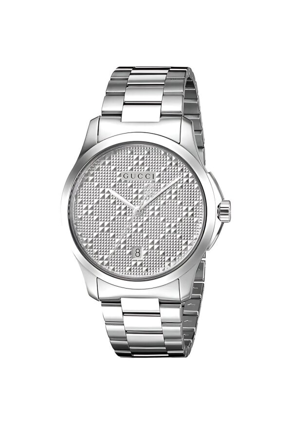 Gucci G-Timeless Herrenuhr aus Edelstahl Model YA126459