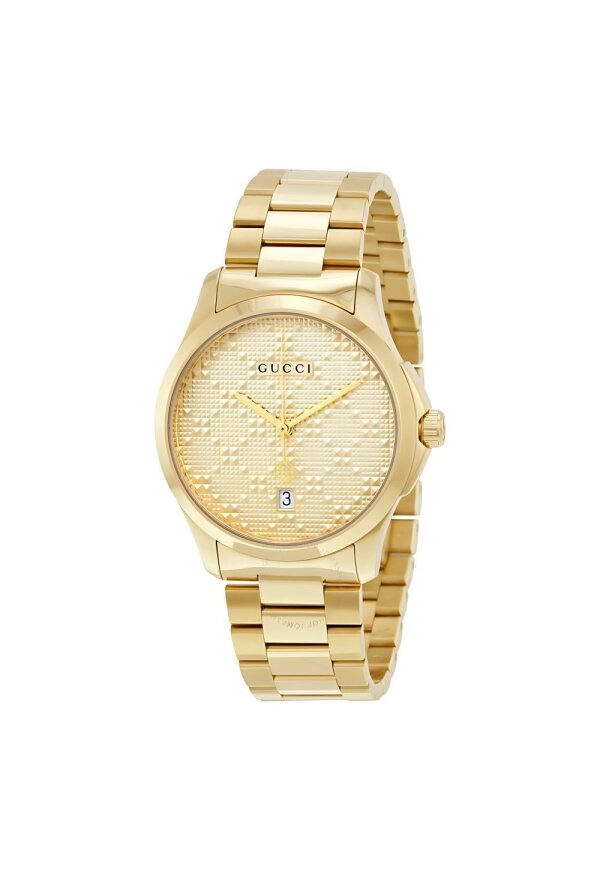 Gucci G-Timeless Herrenuhr aus Edelstahl Model YA126461