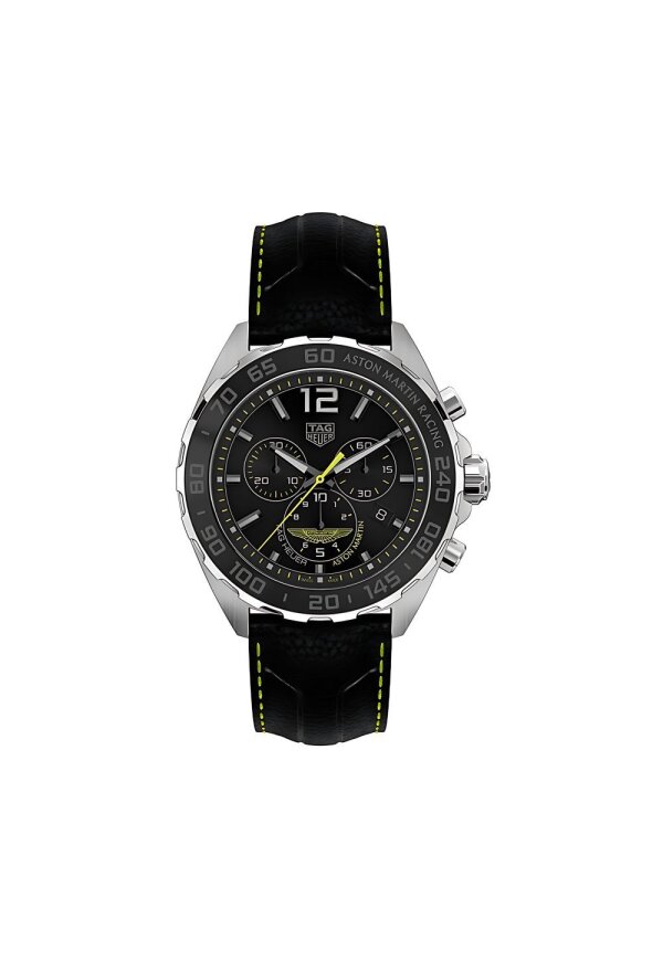 Tag Heuer Formula 1 Herrenuhr Chronograph Aston Martin Edition silber schwarz CAZ101P.FC8245