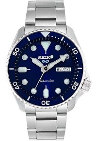 Seiko 5 Sports Herrenuhr silber blau SRPD51K1