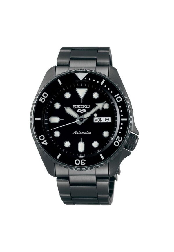 Seiko Sports 5 Armbanduhr Schwarz Anthrazit SRPD65K1