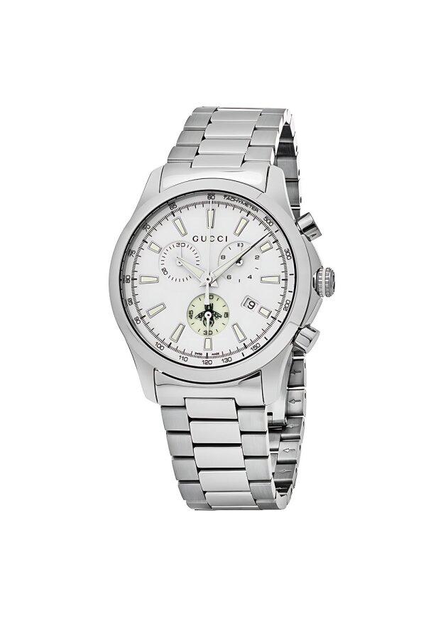 Gucci G-Timeless Herrenuhr aus Edelstahl Model YA126472