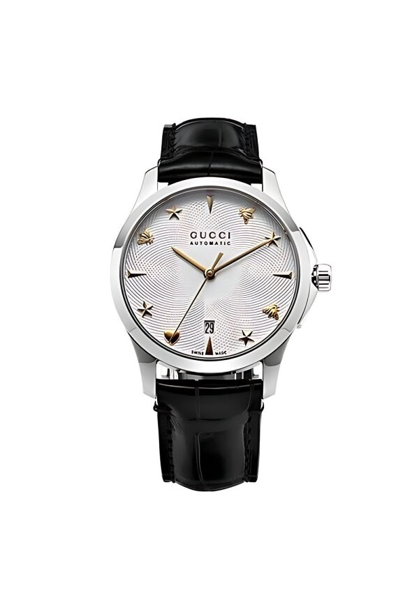 Gucci G-Timeless Herrenuhr aus Edelstahl Model YA126468