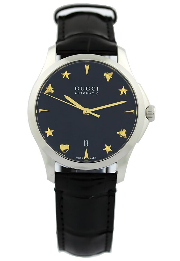 Gucci G-Timeless Herrenuhr aus Edelstahl Model YA126469