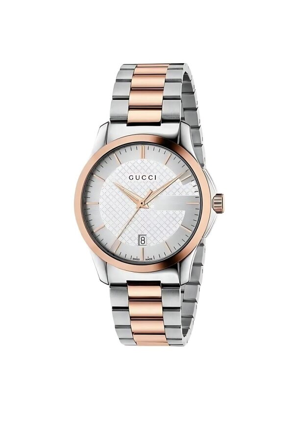 Gucci G-Timeless Herrenuhr aus Edelstahl Model YA126473