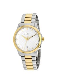 Gucci G-Timeless Herrenuhr aus Edelstahl Model YA126474