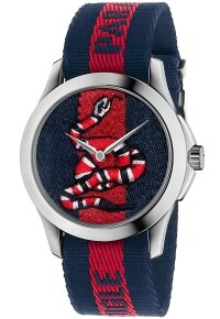 Gucci G-Timeless Herrenuhr aus Edelstahl Model YA126493