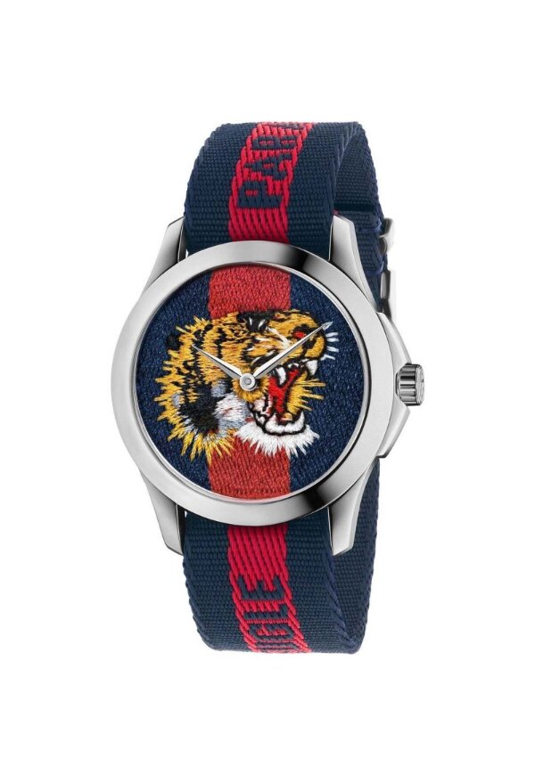 Gucci G-Timeless Herrenuhr aus Edelstahl Model YA126495