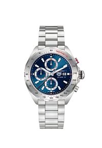 Tag Heuer Formula 1 Chronograph Herrenuhr silber blau...