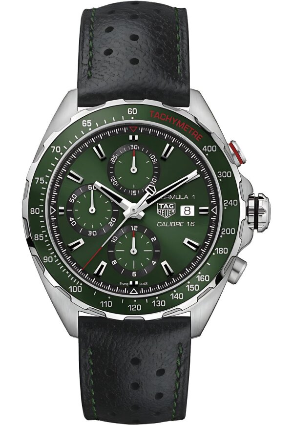 Tag Heuer Formula 1 Chronograph Herrenuhr silber grün CAZ2016.FC6473