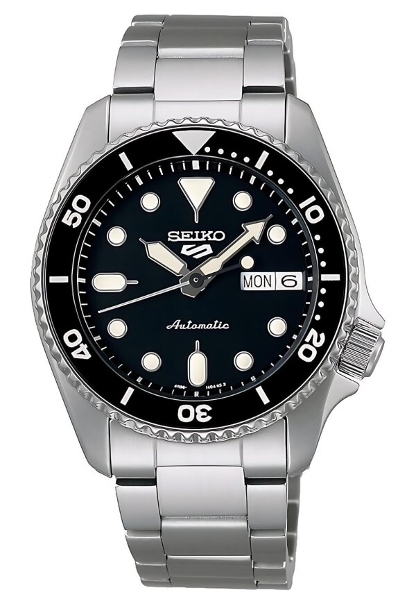 Seiko 5 Sports Armbanduhr Silber Blau SRPK29K1