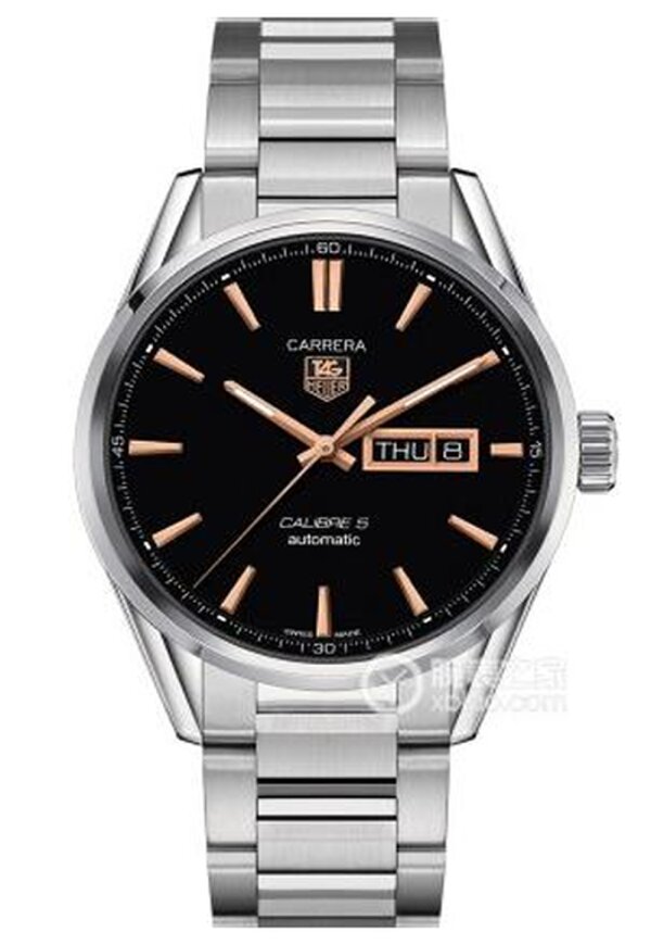 Tag Heuer Carrera Herrenuhr silber schwarz WAR201C.BA0723
