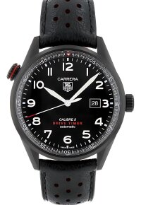 Tag Heuer Carrera Calibre 5 Herrenuhr schwarz rot...