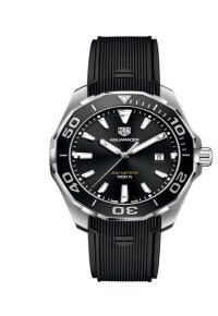Tag Heuer Aquaracer Herrenuhr silber schwarz WAY101A.FT6141