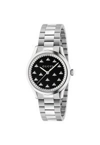 Gucci G-Timeless Damenuhr aus Edelstahl Model YA1265034