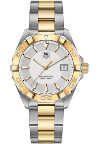 Tag Heuer Aquaracer Herenuhr silber gold WAY1120.BB0930