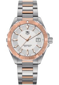 Tag Heuer Aquaracer Herrenuhr silber roségold...
