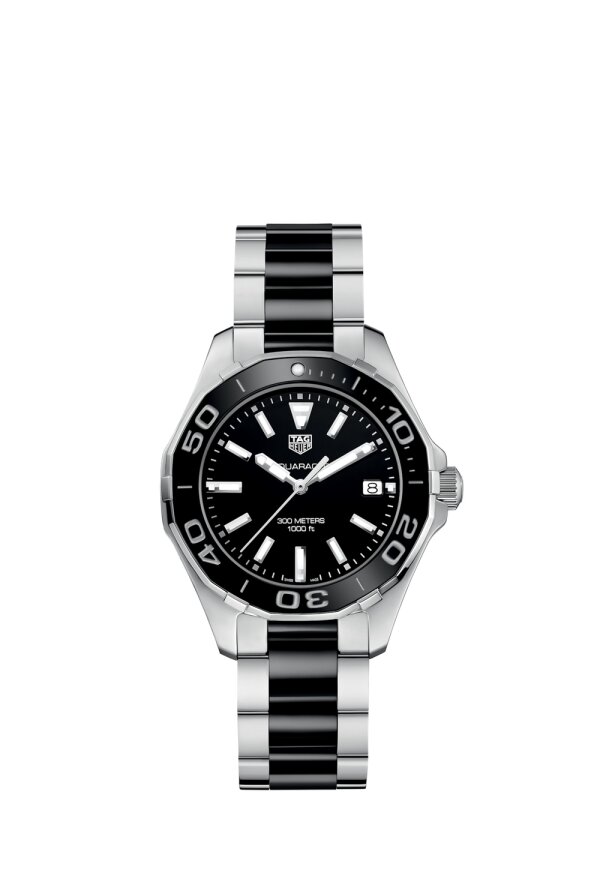 Tag Heuer Aquaracer Lady Damenuhr silber schwarz WAY131A.BA0913