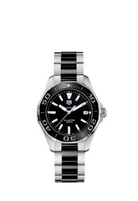 Tag Heuer Aquaracer Lady Damenuhr Silber Schwarz