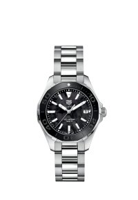 Tag Heuer Aquaracer Date Damenuhr silber schwarz...