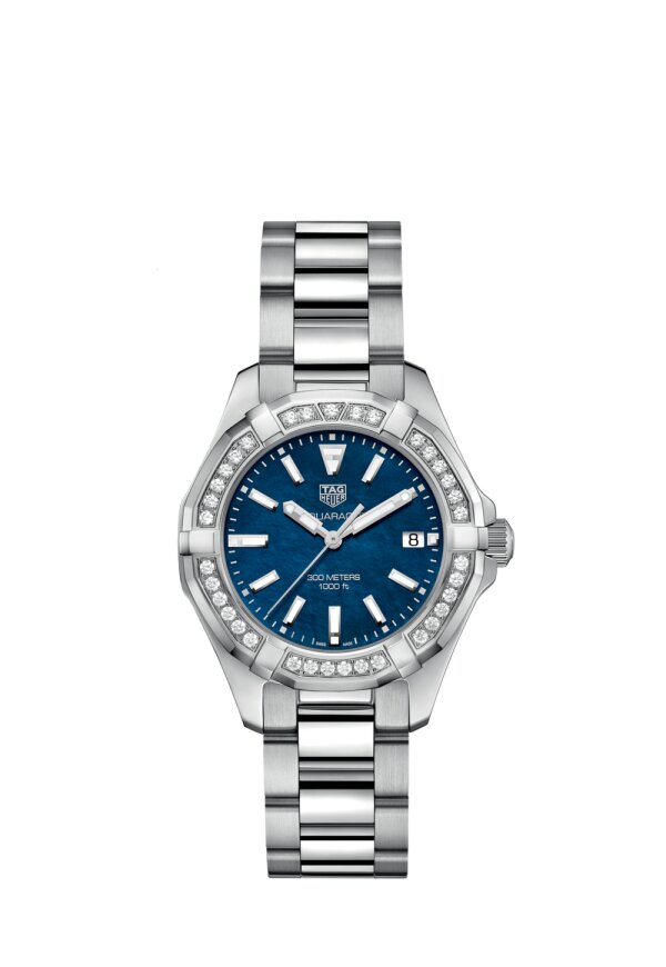 Tag Heuer Aquaracer Damenuhr silber blau WAY131N.BA0748
