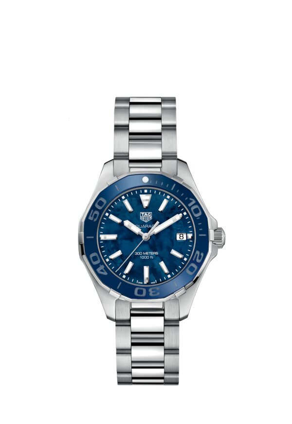 Tag Heuer Aquaracer Lady Damenuhr silber blau WAY131S.BA0748