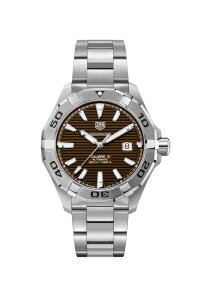 Tag Heuer Aquaracer Herrenuhr silber braun WAY2018.BA0927