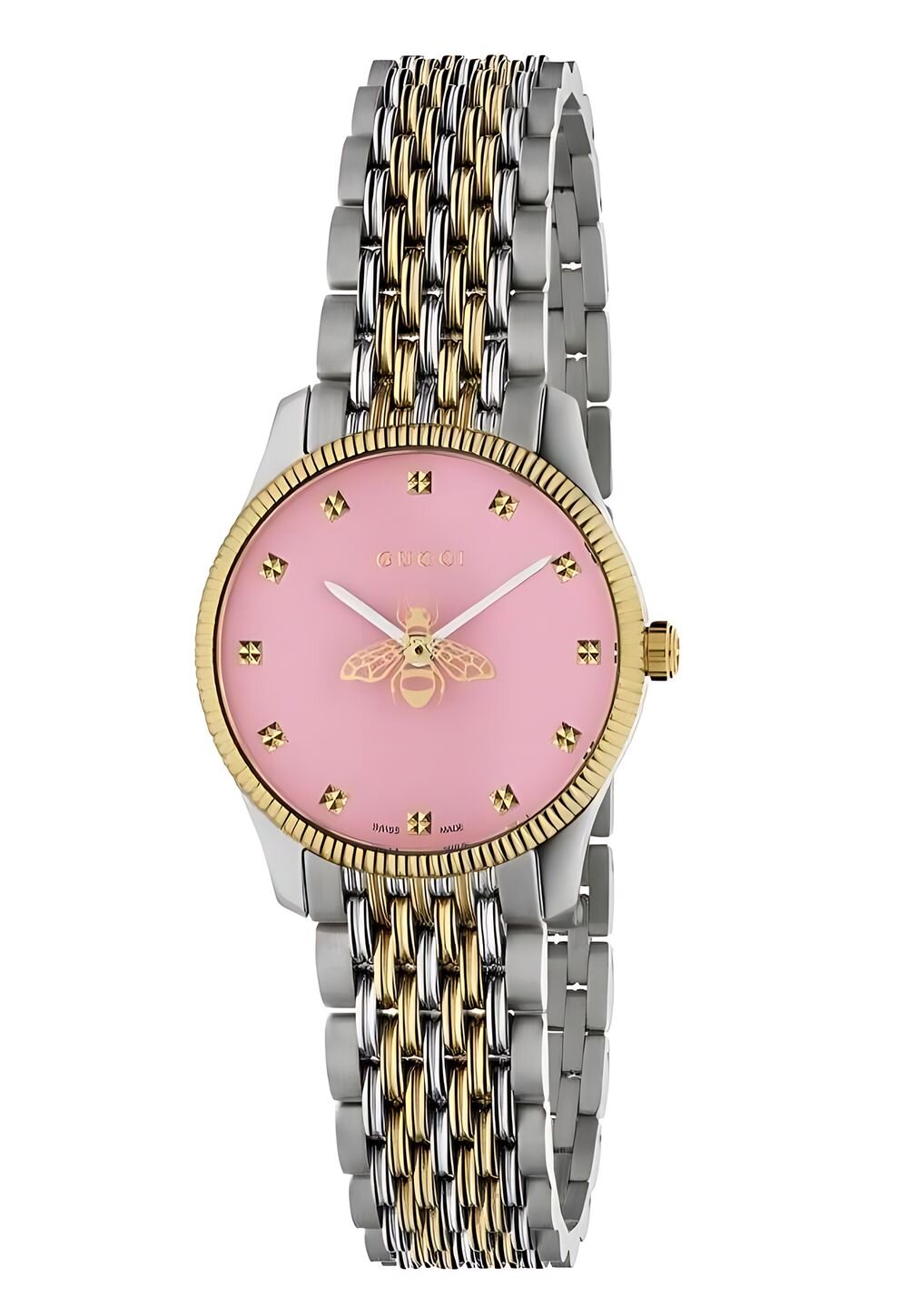 Gucci G Timeless Damenuhr gold silber rosa Image