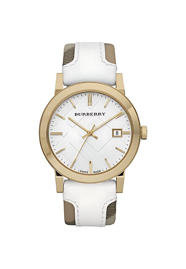 Burberry The City Damenuhr gold weiß