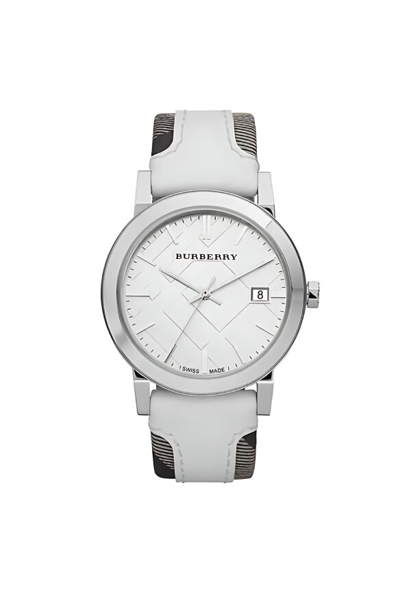 Burberry The City Damenuhr silber weiß