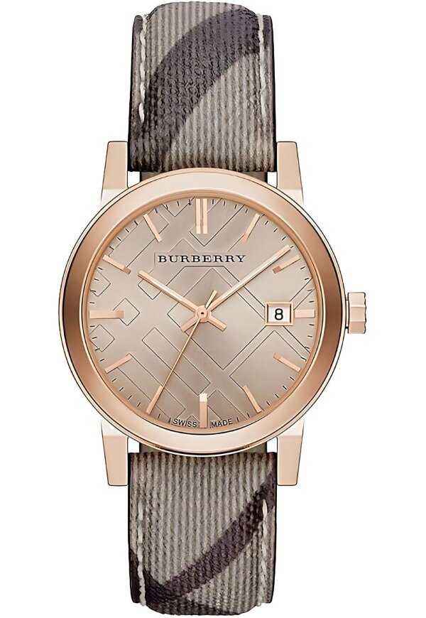 Burberry The City Damenuhr gold grau