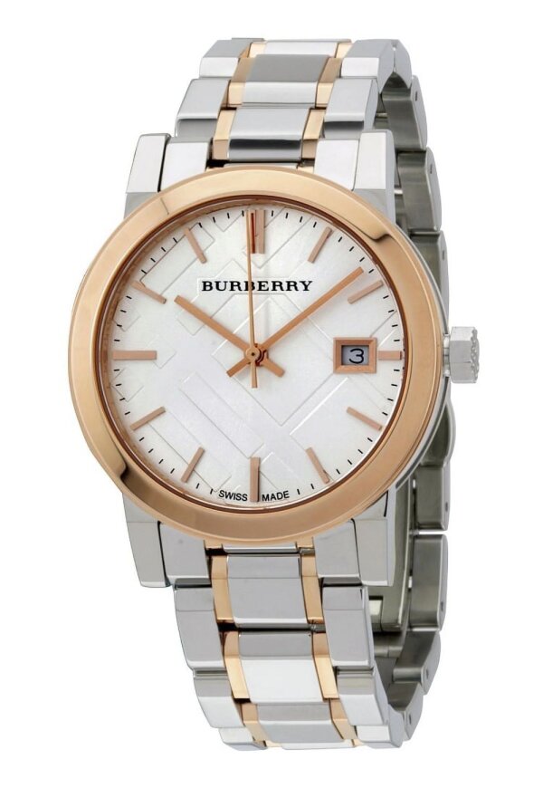 Burberry The City Damenuhr silber gold