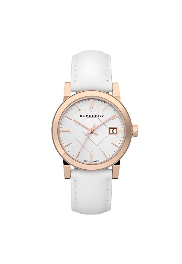 Burberry The City Damenuhr gold weiß