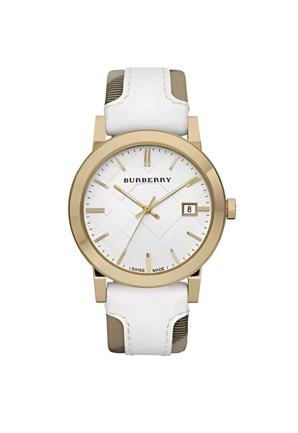 Burberry The City Damenuhr gold weiß