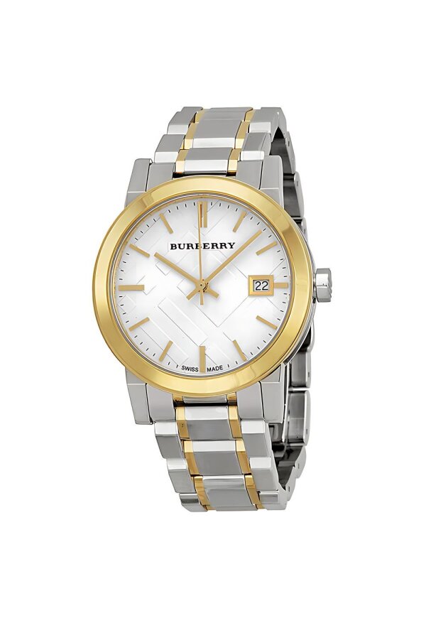Burberry The City Damenuhr silber gold