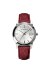 Burberry The City Damenuhr silber dunkelrot