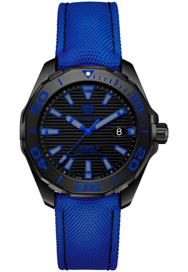 Tag Heuer Aquaracer Special Edition Herrenuhr schwarz blau WAY208B.FC6382