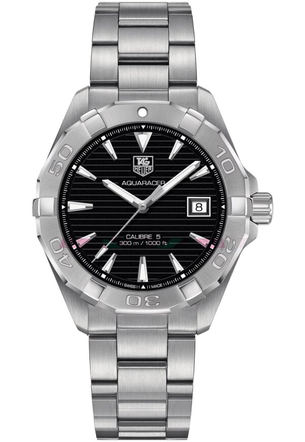 Tag Heuer Aquaracer Herrenuhr silber schwarz WAY2110.BA0928