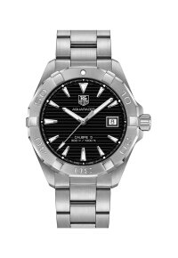 Tag Heuer Aquaracer Herrenuhr silber schwarz WAY2110.BA0928