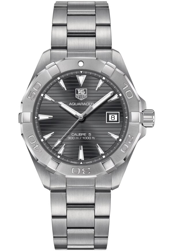 Tag Heuer Aquaracer Herrenuhr silber schwarz WAY2113.BA0928