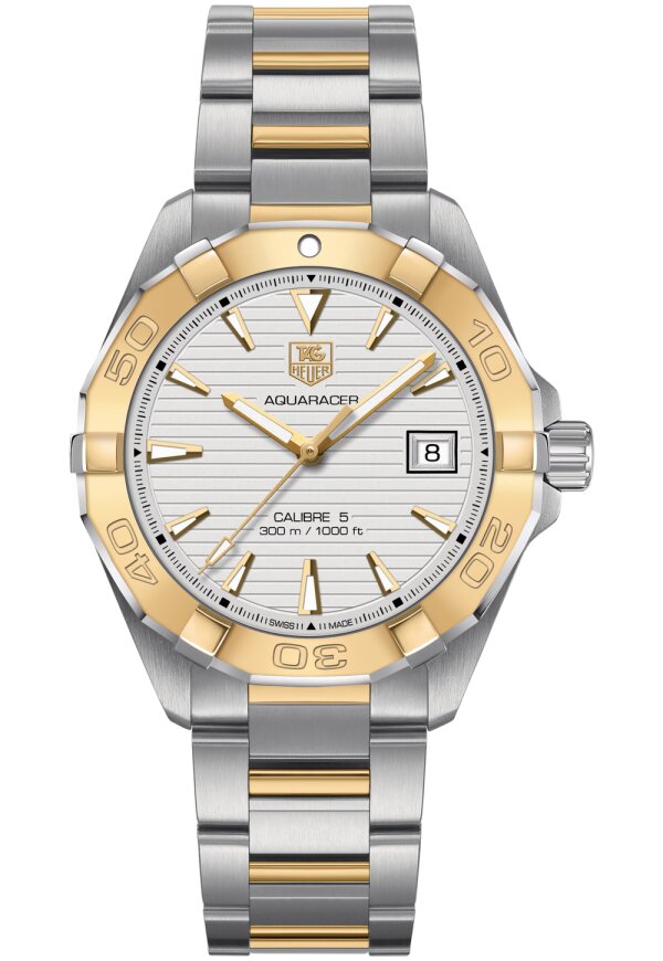 Tag Heuer Aquaracer Herrenuhr silber gold WAY2151.BD0912