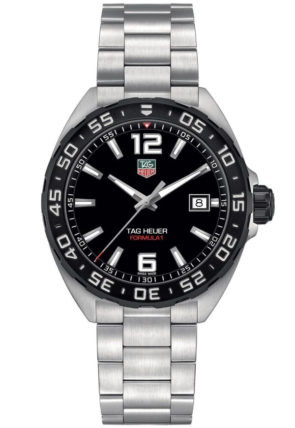 Tag Heuer Formula 1 Date Herrenuhr silber schwarz WAZ1110.BA0875