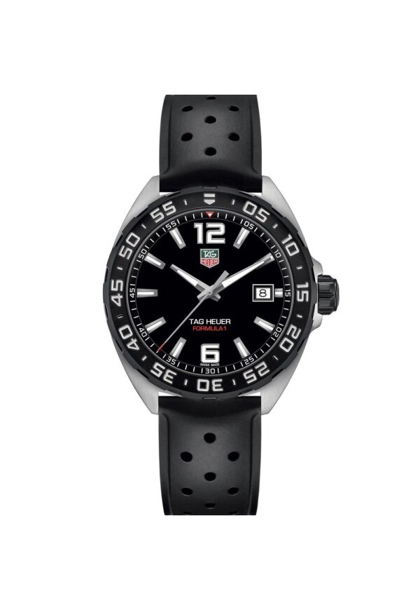 Tag Heuer Formula 1 Date Herrenuhr silber schwarz WAZ1110.FT8023