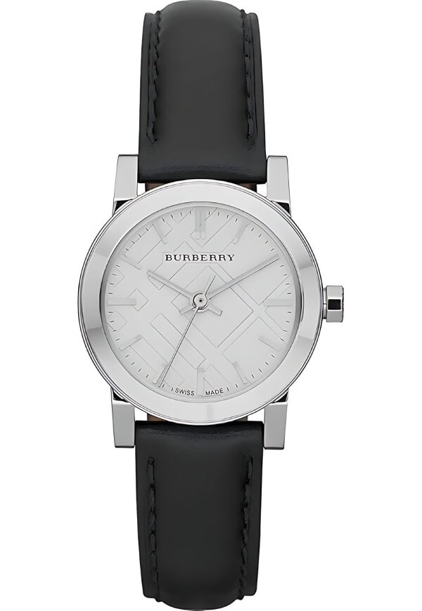 Burberry The City Damenuhr silber schwarz