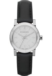 Burberry The City Damenuhr silber schwarz