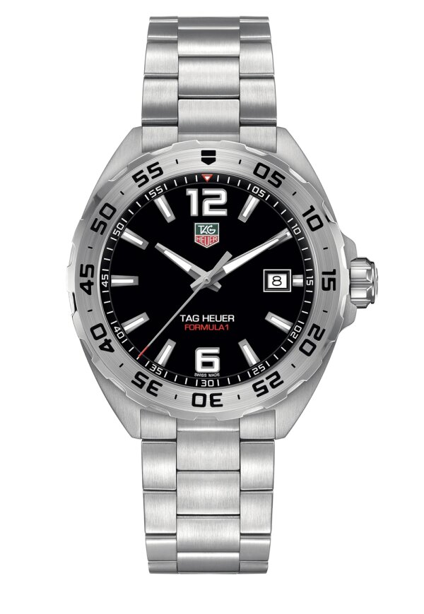 Tag Heuer Formula 1 Date Herrenuhr silber schwarz WAZ1112.BA0875