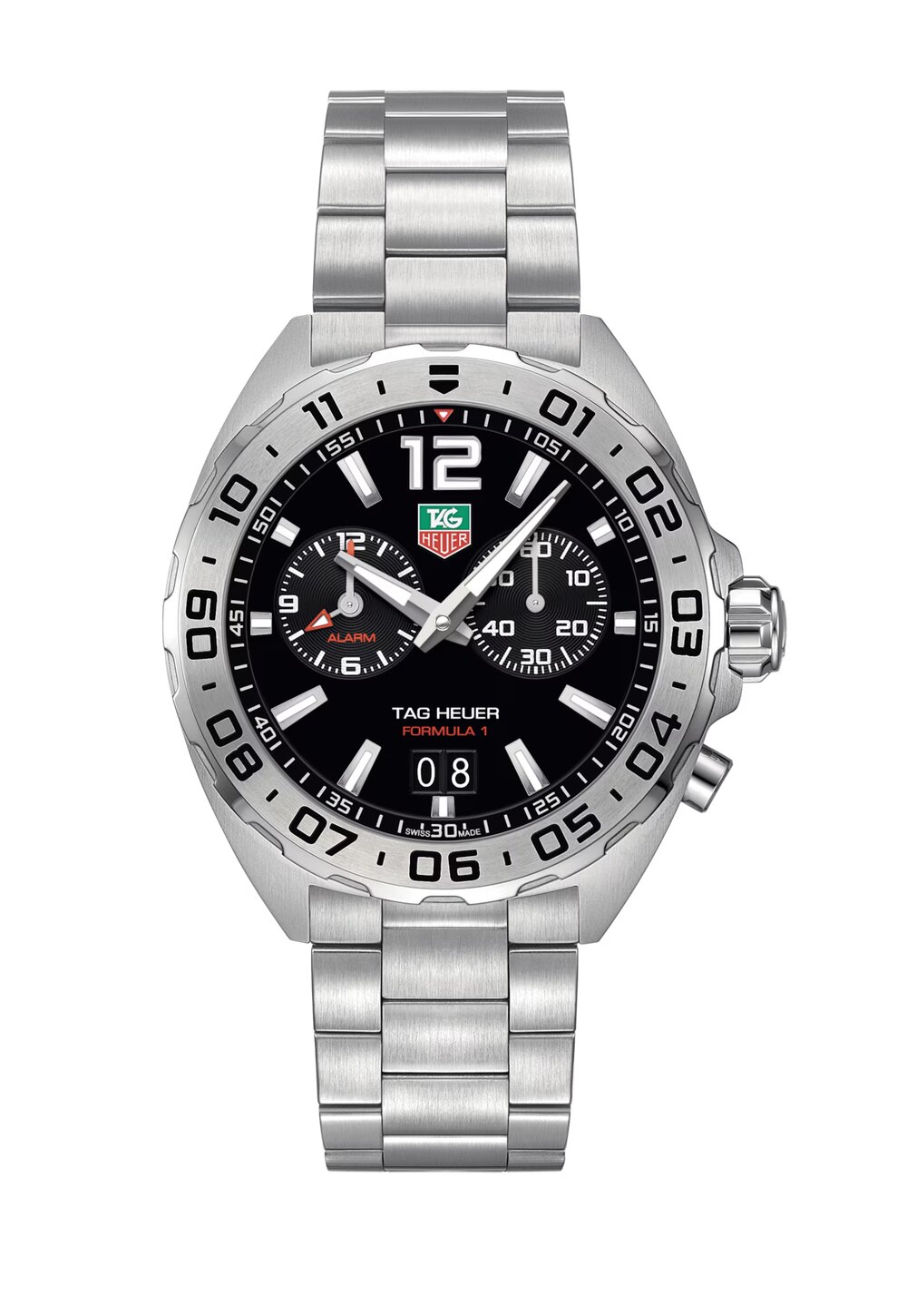 Tag Heuer Formula 1 Date Herrenuhr silber schwarz WAZ111A.BA0875 Image