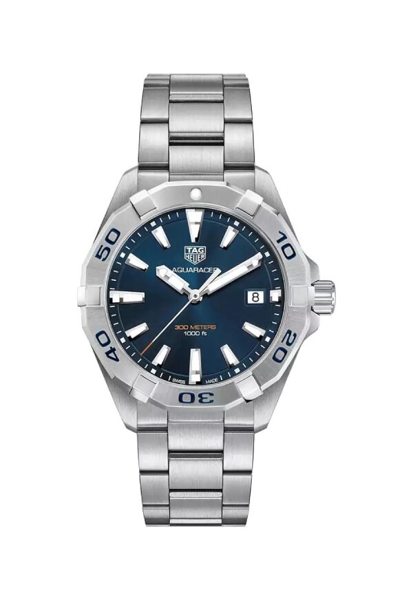 Tag Heuer Aquaracer Herrenuhr silber blau WBD1112.BA0928